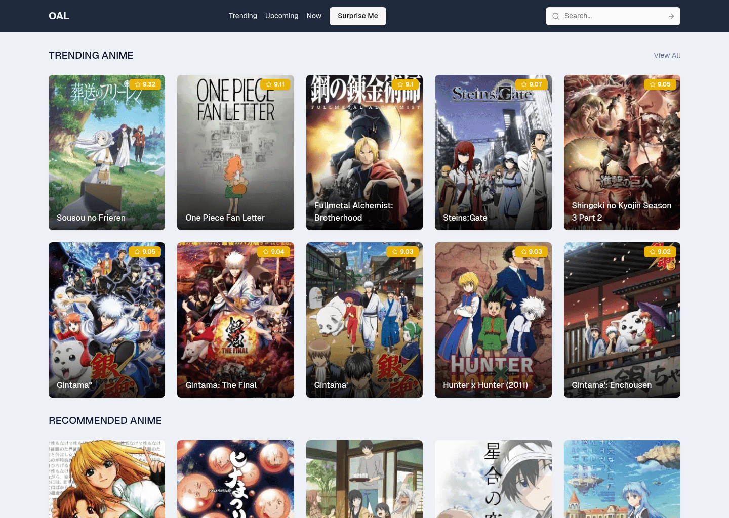 Our Anime List